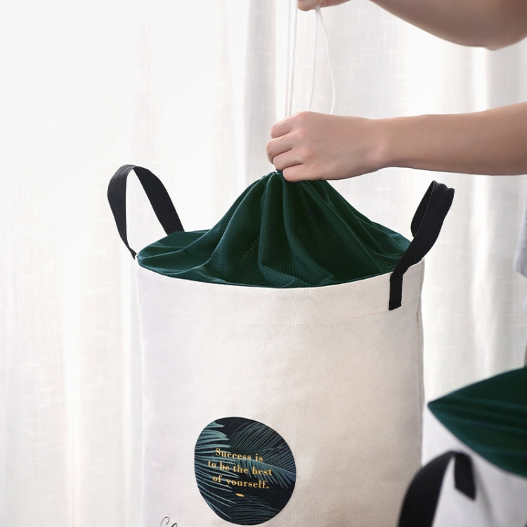 Foldable Laundry Basket Household Toys Storage Basket Drawstring With Lid Laundry Basket , Style: Square
