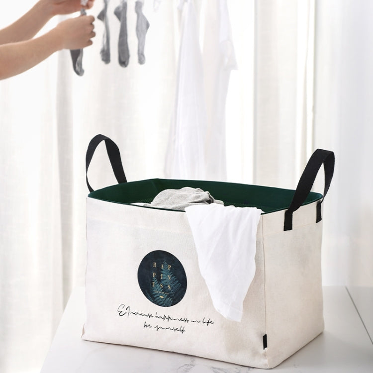 Foldable Laundry Basket Household Toys Storage Basket Drawstring With Lid Laundry Basket , Style: Square
