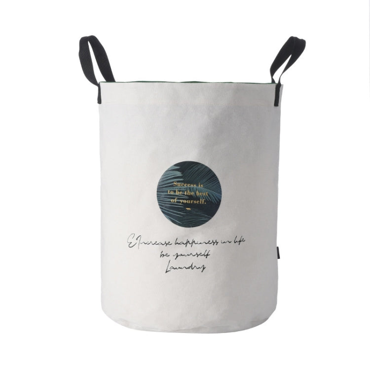 Foldable Laundry Basket Household Toys Storage Basket Drawstring With Lid Laundry Basket , Style: Round