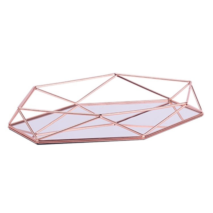 Wrought Iron Creative Three-Dimensional Desktop Jewelry Storage Tray Minimalist Cosmetics Tray Decorative Ornaments
