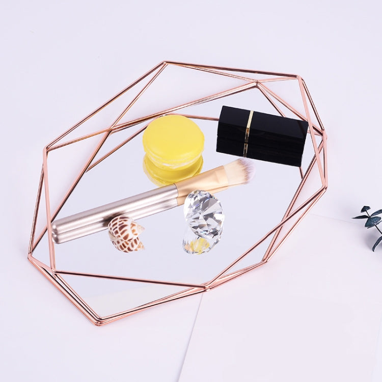 Wrought Iron Creative Three-Dimensional Desktop Jewelry Storage Tray Minimalist Cosmetics Tray Decorative Ornaments