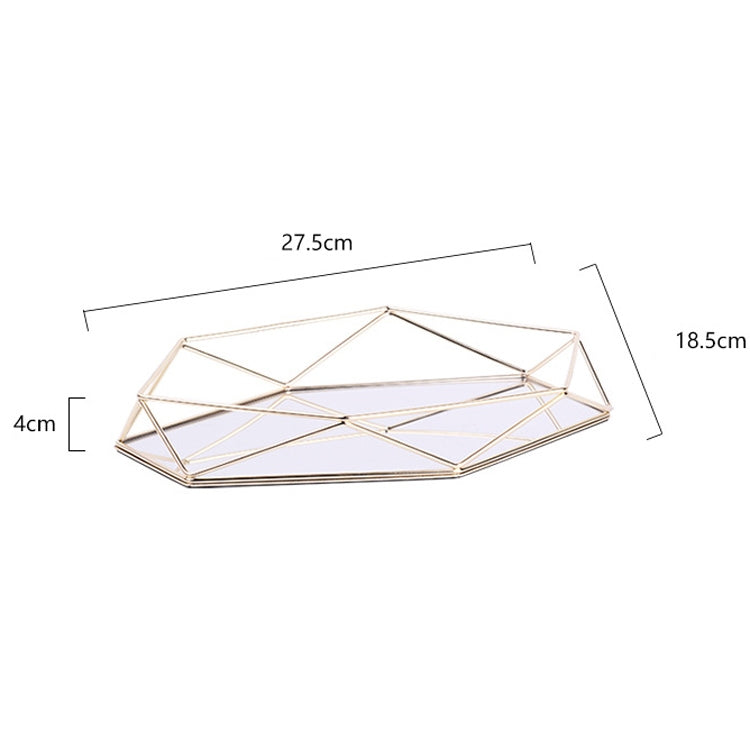 Wrought Iron Creative Three-Dimensional Desktop Jewelry Storage Tray Minimalist Cosmetics Tray Decorative Ornaments