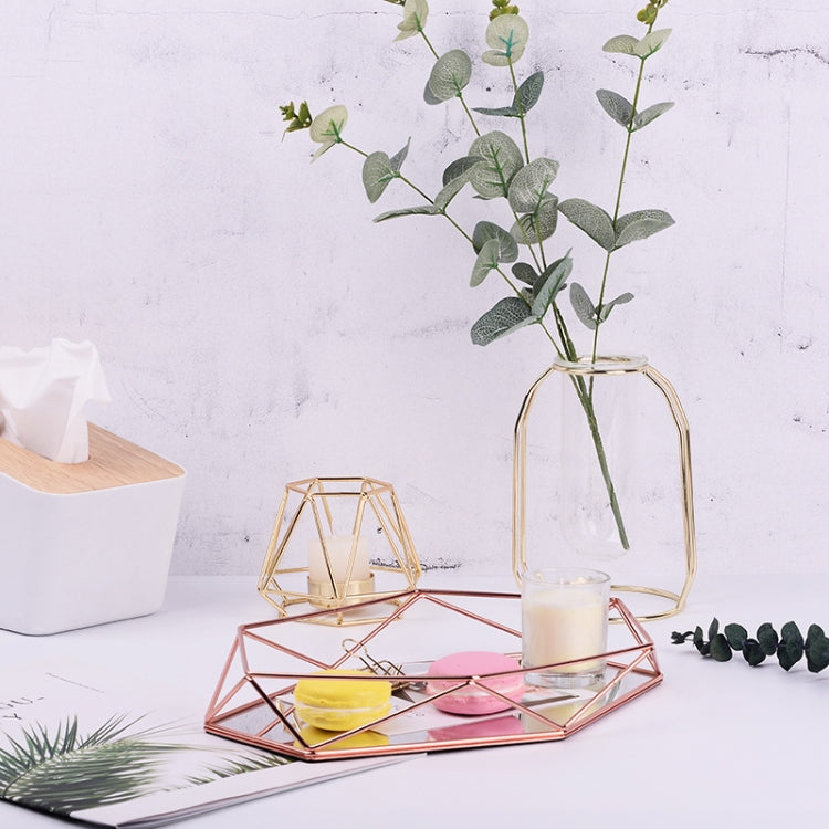 Wrought Iron Creative Three-Dimensional Desktop Jewelry Storage Tray Minimalist Cosmetics Tray Decorative Ornaments