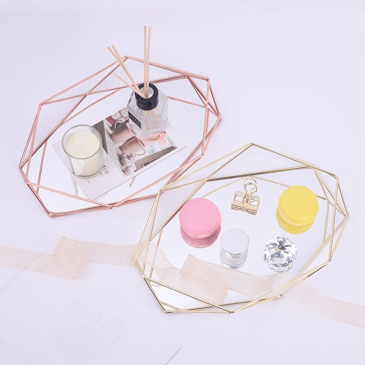 Wrought Iron Creative Three-Dimensional Desktop Jewelry Storage Tray Minimalist Cosmetics Tray Decorative Ornaments