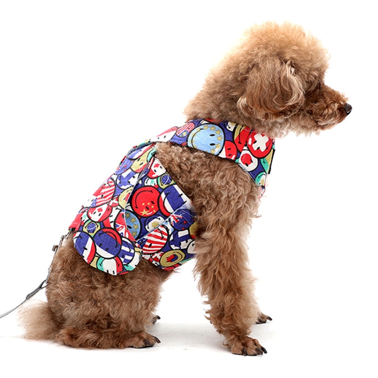 Anti-Leakage Breathable Small Dog Chest Harness Traction Rope, Size: S