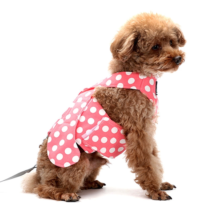 Anti-Leakage Breathable Small Dog Chest Harness Traction Rope, Size: XL