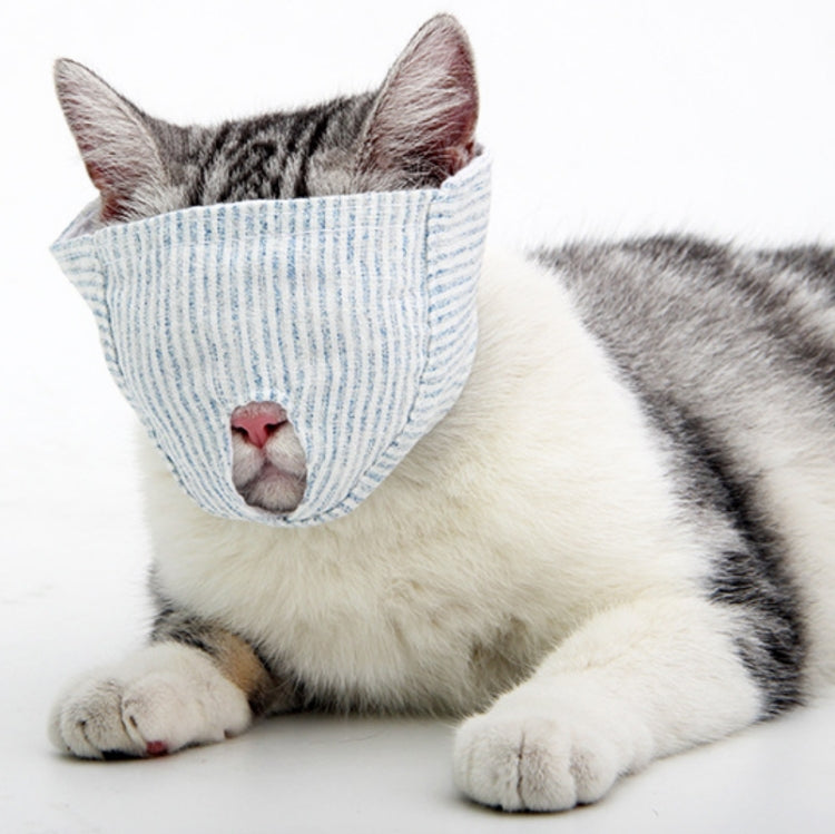 Cat Face Mask Pet Anti-Bite Anti-Licking Reathable Face Mask, Specification: M