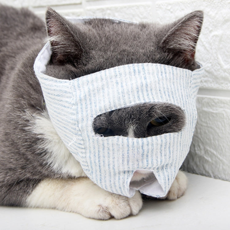 Cat Face Mask Pet Anti-Bite Anti-Licking Reathable Face Mask, Specification: M