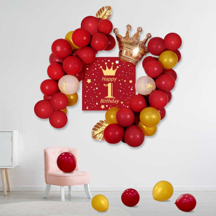 Baby Happy Birthday Party Scene Layout Background Wall Balloon Catch Week Decoration Supplies Props