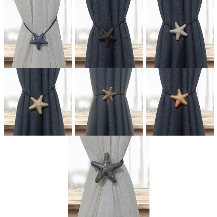 F022 2 PCS Simple Metal Curtain Straps Without Perforation Curtain Magnetic Buckle