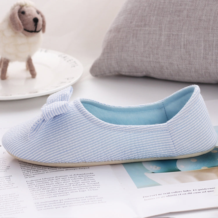 Bow Confinement Shoes Indoor Home Confinement Shoes Non-Slip Floor Bag Heel Slippers, Size: 37-38