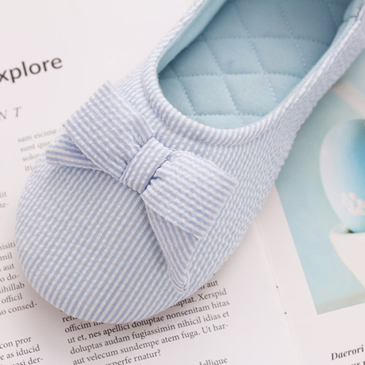 Bow Confinement Shoes Indoor Home Confinement Shoes Non-Slip Floor Bag Heel Slippers, Size: 37-38
