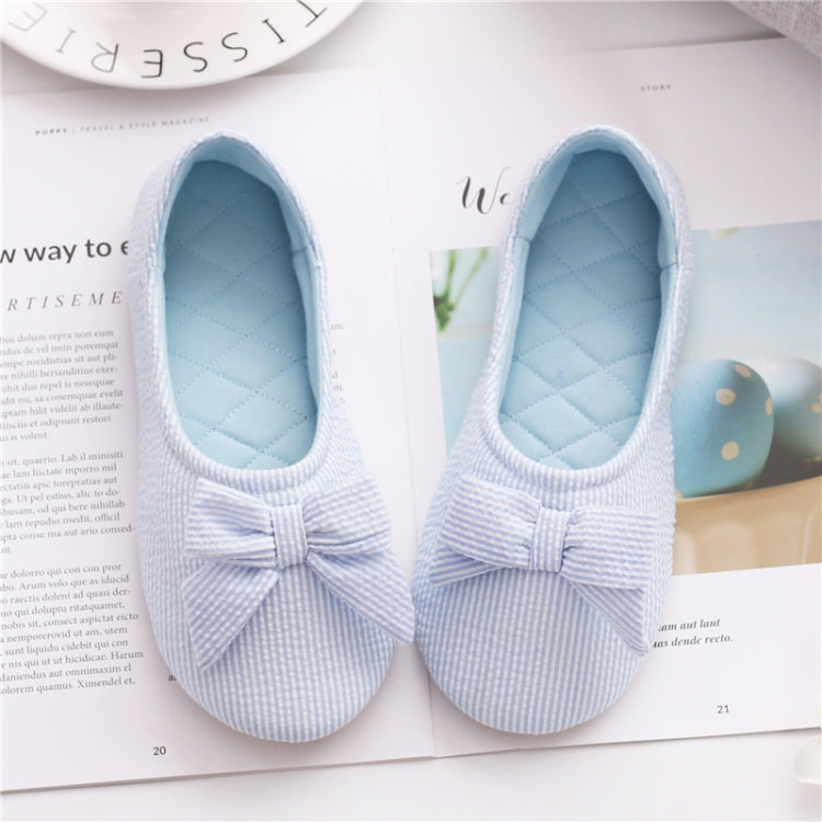 Bow Confinement Shoes Indoor Home Confinement Shoes Non-Slip Floor Bag Heel Slippers, Size: 39-40