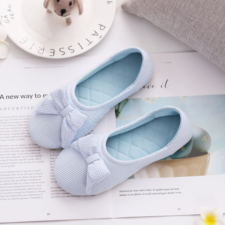Bow Confinement Shoes Indoor Home Confinement Shoes Non-Slip Floor Bag Heel Slippers, Size: 39-40