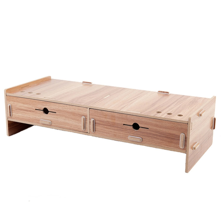 LCD Monitor Increase Rack Wooden Keyboard Rack Desktop Storage Rack Shelf(Sakuragi)