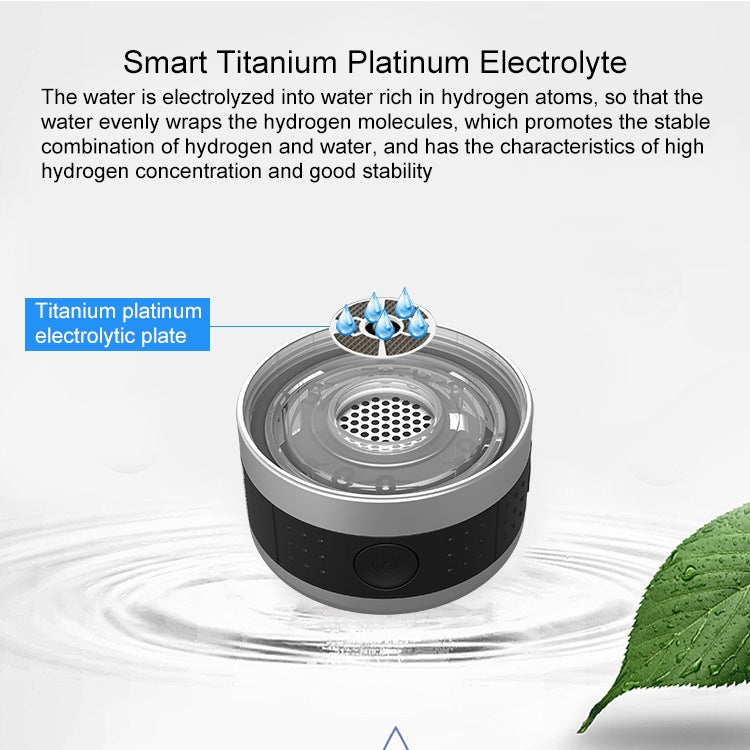 Anion Hydroxide Ion Health Water Cup Rechargeable Electrolysis Water Cup, Capacity: 500ml(Black)
