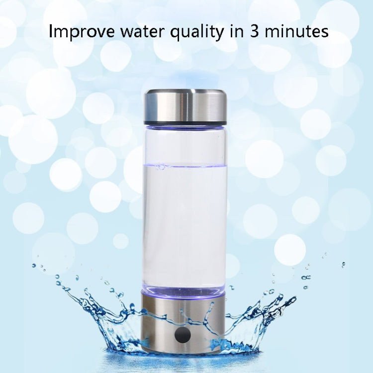 Health Hydrogen-Rich Water Cup Health Glass Hydrogen Water Cup, Capacity: 420ml(White)