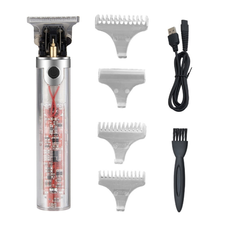 Transparent Body Low Noise USB Charging Electric Clipper(JM-701)