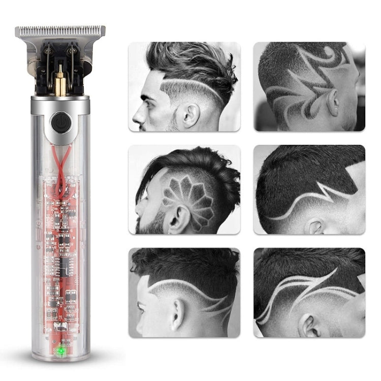 Transparent Body Low Noise USB Charging Electric Clipper(JM-701)