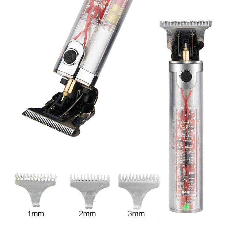 Transparent Body Low Noise USB Charging Electric Clipper(JM-701)