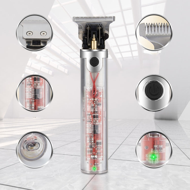 Transparent Body Low Noise USB Charging Electric Clipper(JM-701)