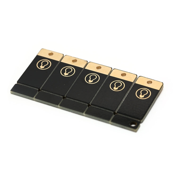 10 PCS Mini Pocket Card USB Power Keychain LED Night Light