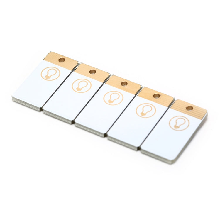 10 PCS Mini Pocket Card USB Power Keychain LED Night Light