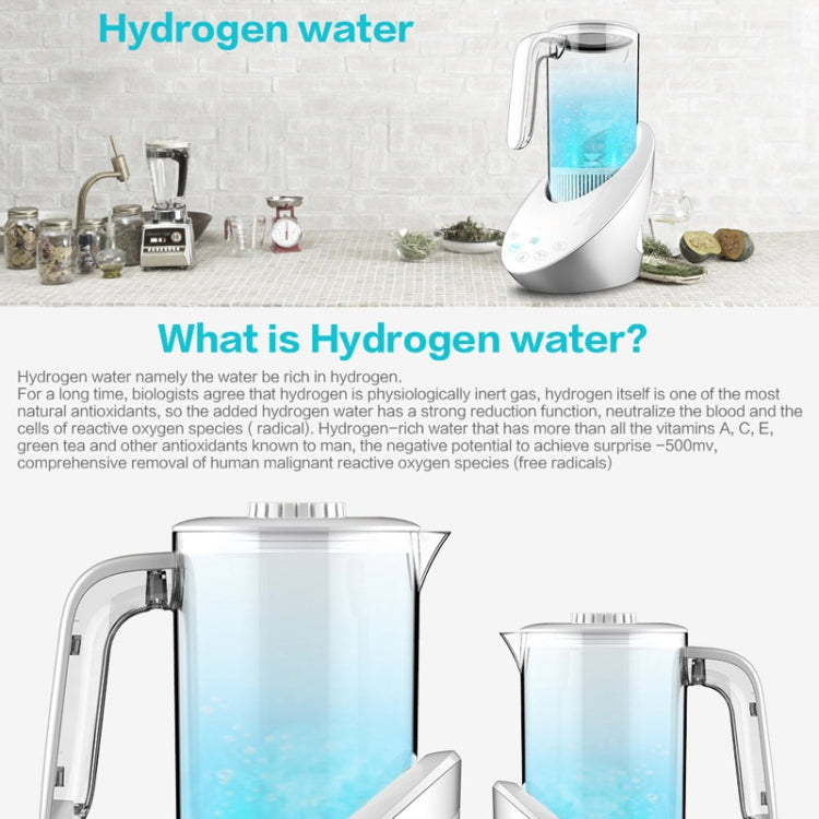 Hydrogen-Rich Water Machine Household Hydrogen-Rich Electrolysis Water Kettle, EU Plug(English Version)