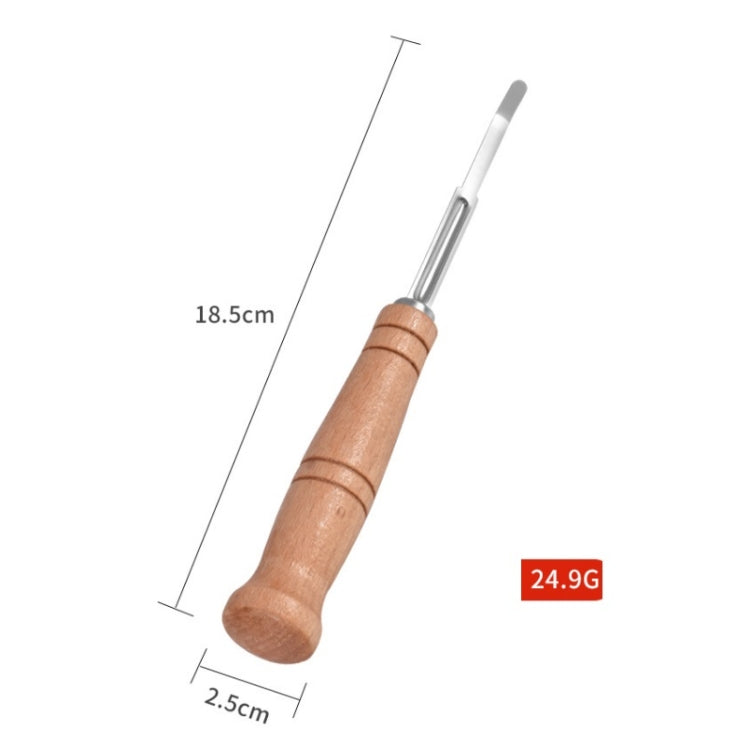 2 PCS Bread Trimming French Stick Cutting Knife Dough Bisector Curved Stainless Steel Dough Cutter With Wooden Handle