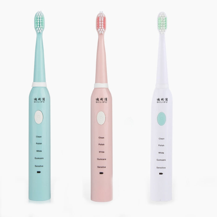 DELIPU Electric Toothbrush Rechargeable Sonic 5-Speed Adjustment Children Adult Household Waterproof Soft Hair Whitening Toothbrush USB Charging Cable (Pink)