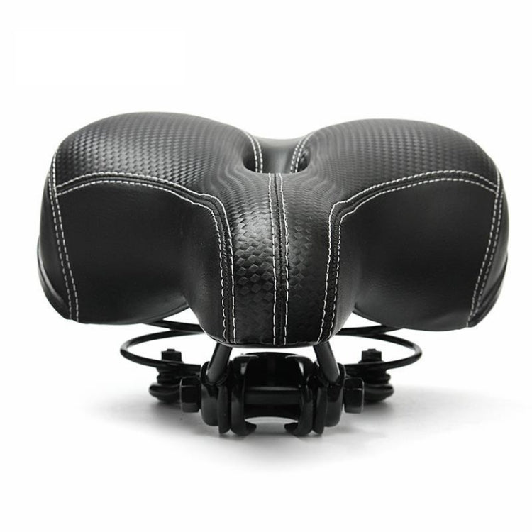 Mountain Bike Seat Comfortable Bike Seat Thick Soft Elastic Sponge(Black)