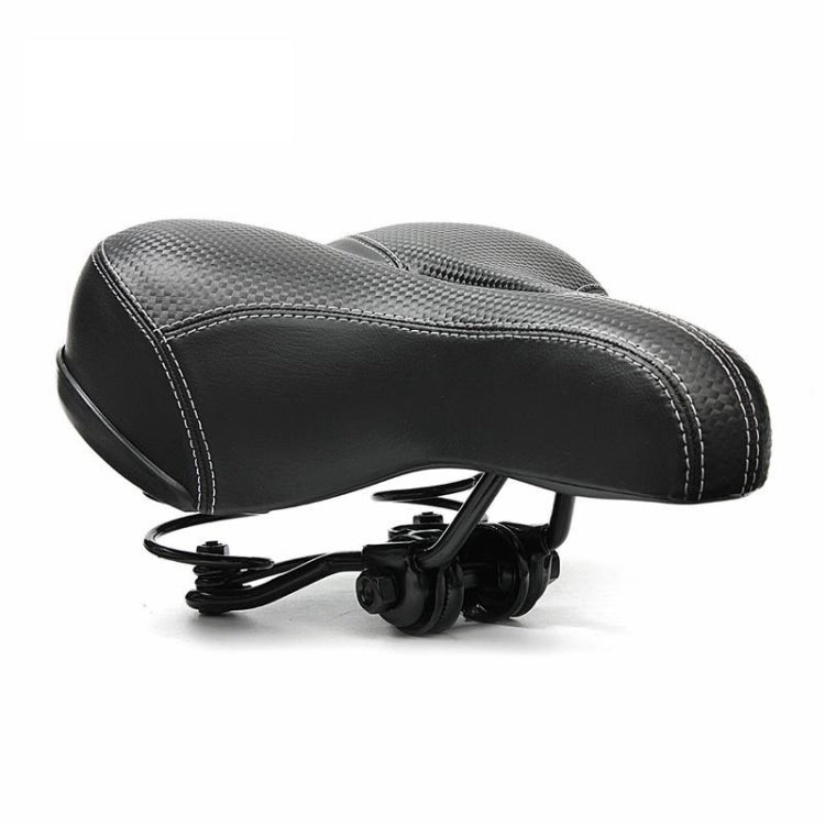 Mountain Bike Seat Comfortable Bike Seat Thick Soft Elastic Sponge(Black)