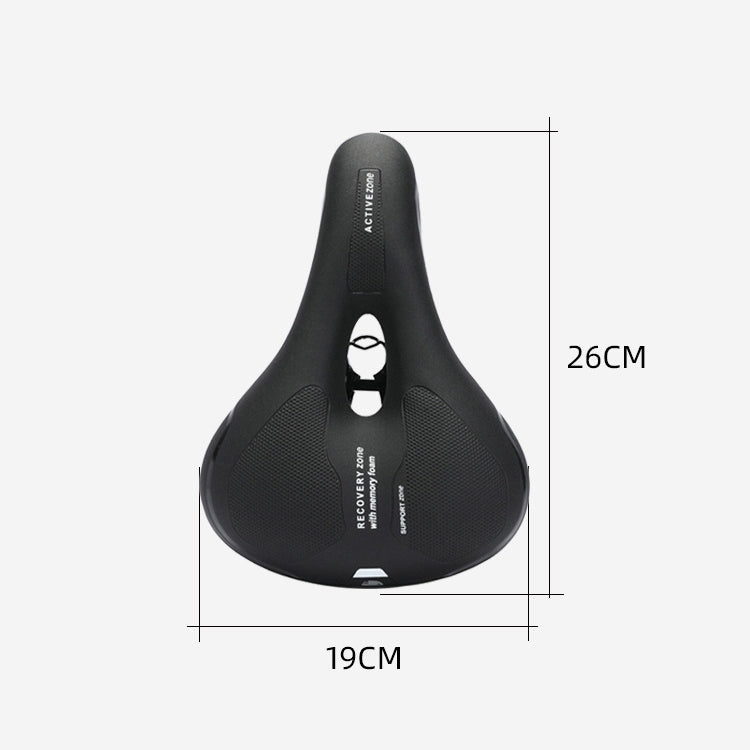 Bicycle Seat Saddle Mountain Bike Seat Comfortable Thick Memory Foam(Black)