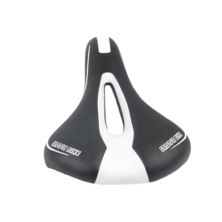 Mountain Bike Saddle Road Bike Folding Car Seat Cushion Cycling Equipment, Colour: Black White(No Standard)