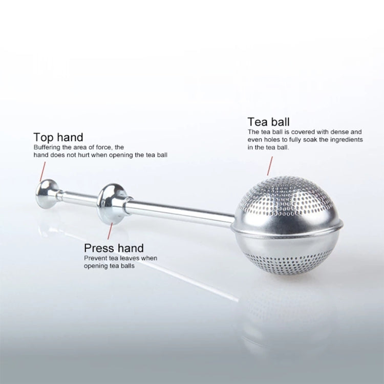 2PCS Stainless Steel Teapot Tea Strainer Ball Shape Mesh Tea Infuser Filter