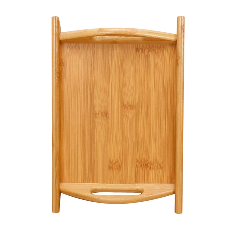 Bamboo Binaural Tea Set Tray Bread Display Tray, Size: 36.5x26.5cm