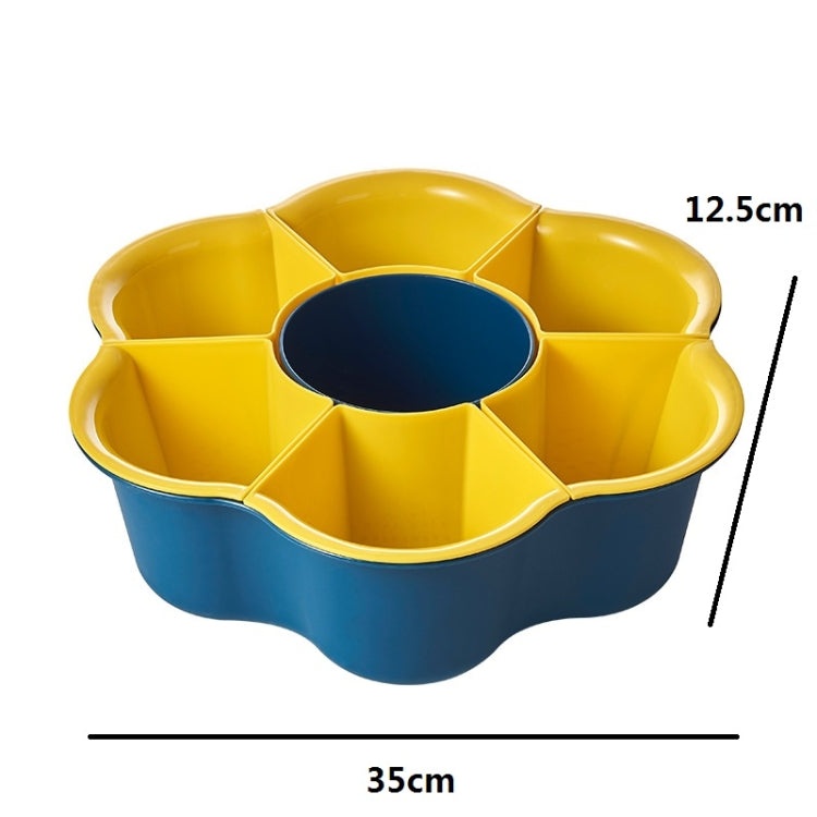 Rotatable Hot Pot Vegetable & Fruit Platter Household Compartment Plastic Two Layers Drain Basin