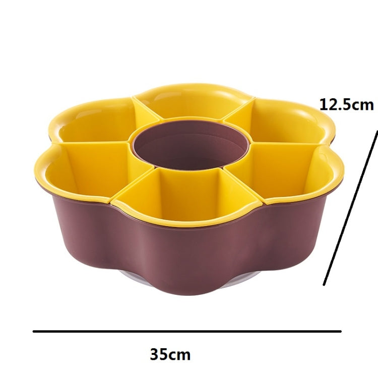 Rotatable Hot Pot Vegetable & Fruit Platter Household Compartment Plastic Two Layers Drain Basin