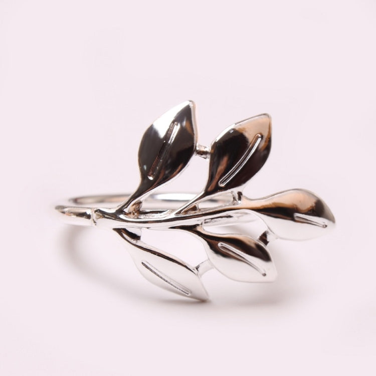 6 PCS Electroplating Leaf Shape Napkin Buckle Wedding Hotel Napkin Ring
