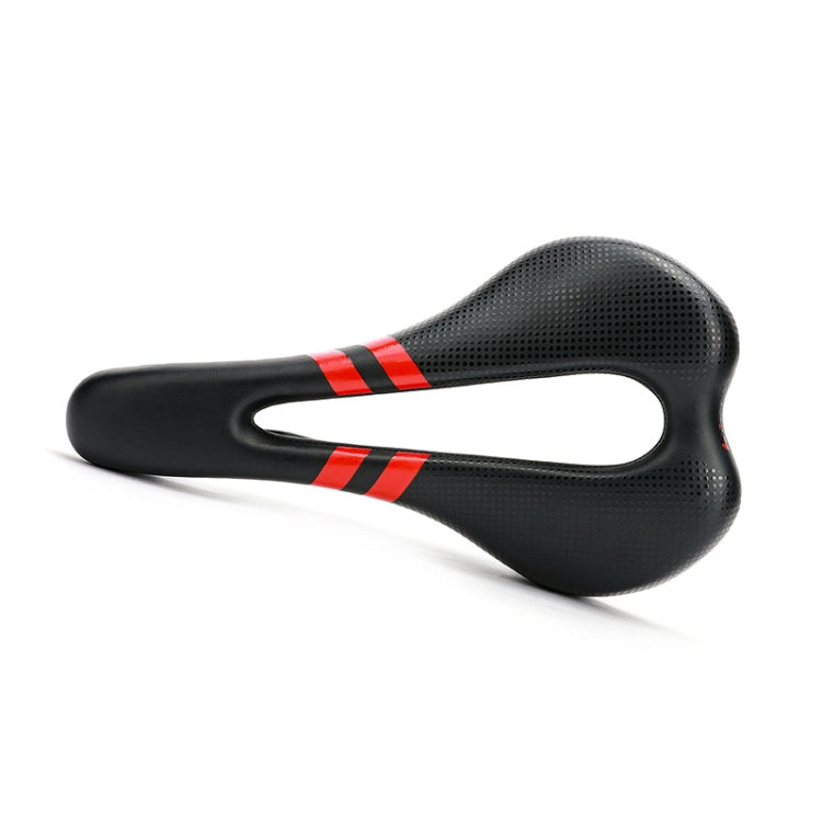 Mountain Bike Seat Road Bike Saddle Bicycle Seat Hollow Seat(Silver)