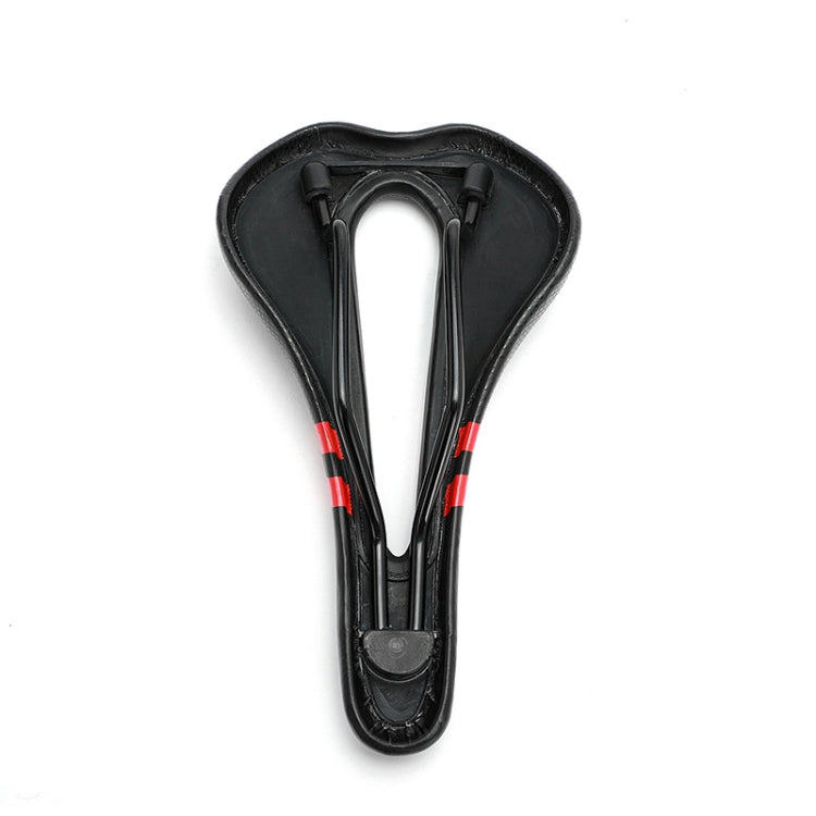 Mountain Bike Seat Road Bike Saddle Bicycle Seat Hollow Seat(Silver)