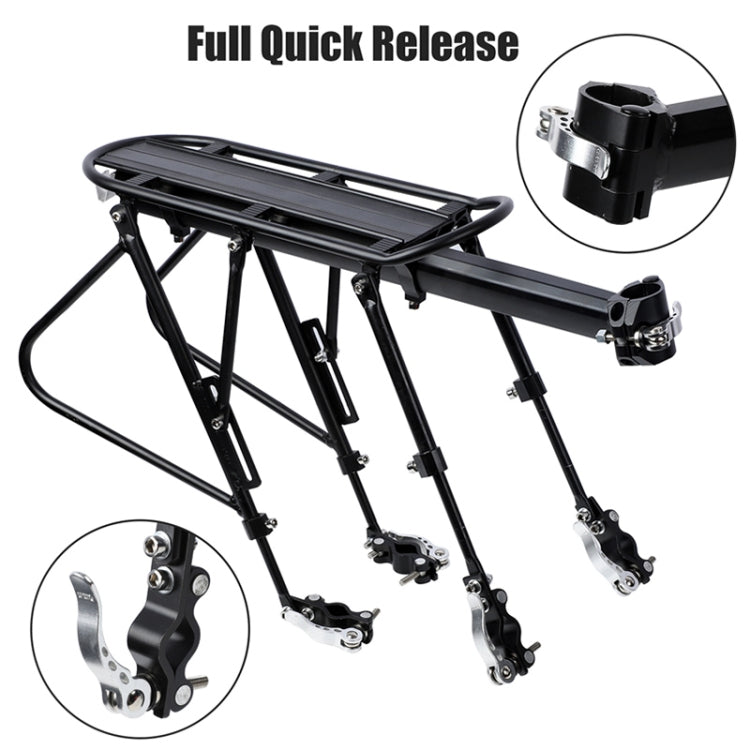 Bicycle Rack Solid Steel Aluminum Alloy Rack(Semi-quick Release Shelf)