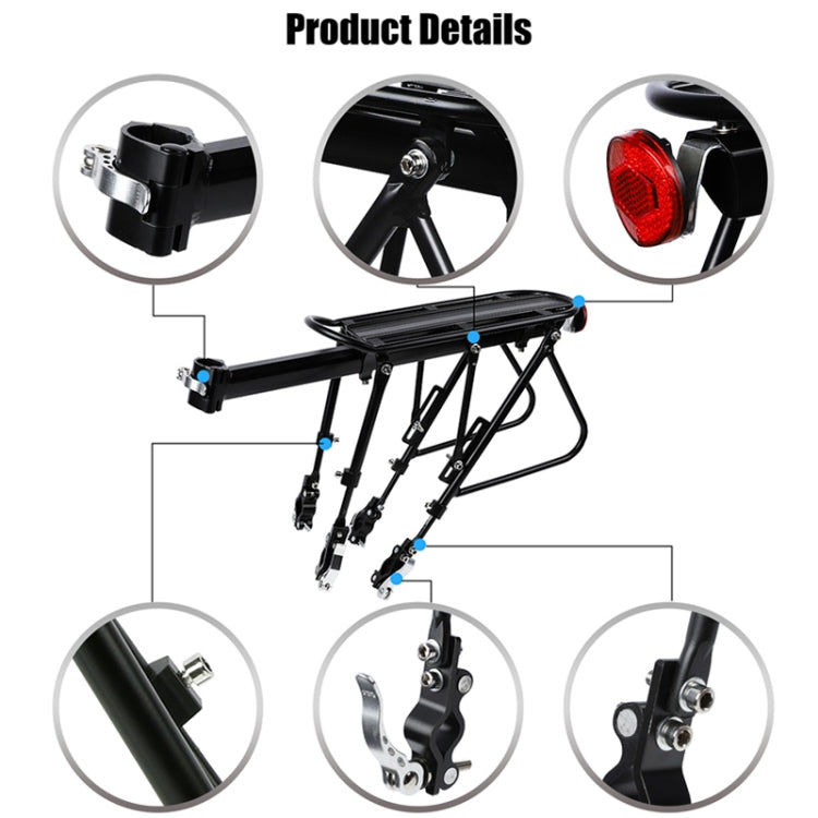 Bicycle Rack Solid Steel Aluminum Alloy Rack(Semi-quick Release Shelf)