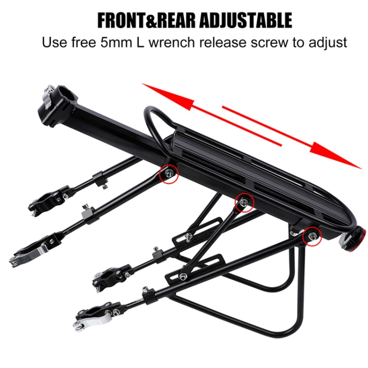 Bicycle Rack Solid Steel Aluminum Alloy Rack(Semi-quick Release Shelf)
