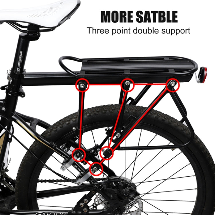 Bicycle Rack Solid Steel Aluminum Alloy Rack(Semi-quick Release Shelf)