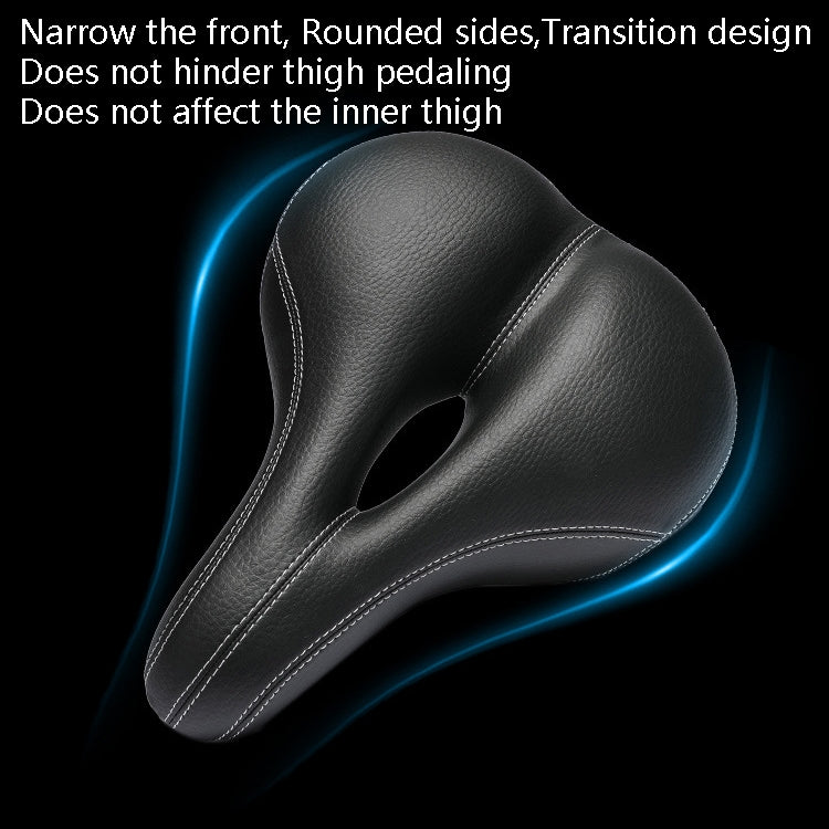 Bicycle Seat USB Charging Taillight Seat Bicycle Seat Saddle(Black)