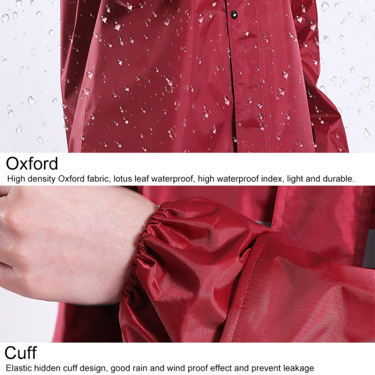 Thickened Labor Protection Reflective Raincoat Rain Pants Split Suit Adult Outdoor Oxford Cloth Riding Duty Raincoat, Size: 4XL