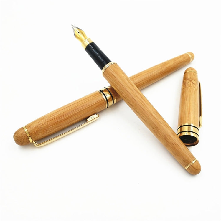Creative Wooden Pen Set with Pen Box Student Stationery Office Gifts, Style:Fountain Pen+Pen Box