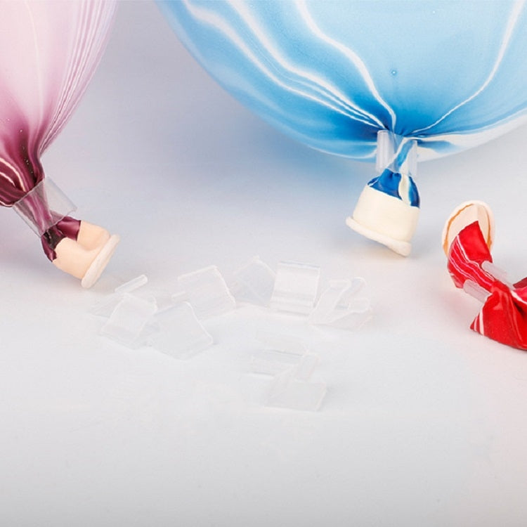 50 PCS Latex Balloon V-clip Clips Balloon Sealing Accessories, Specification:Latex Balloon V-clip(Transparent)