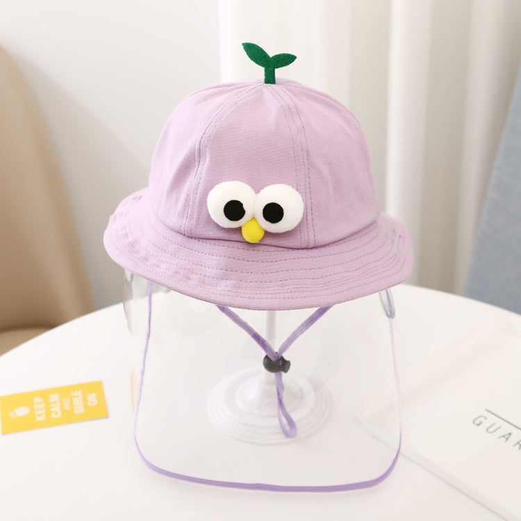 Autumn Winter Velvet Anti-Saliva Splash Anti-Spitting Anti-Fog Anti-Oil Baby Kids Cap Removable Face Shield  For 6-18 Months